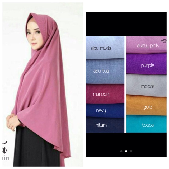 KHIMAR JILBAB HIJAB INSTAN PET JUMBO