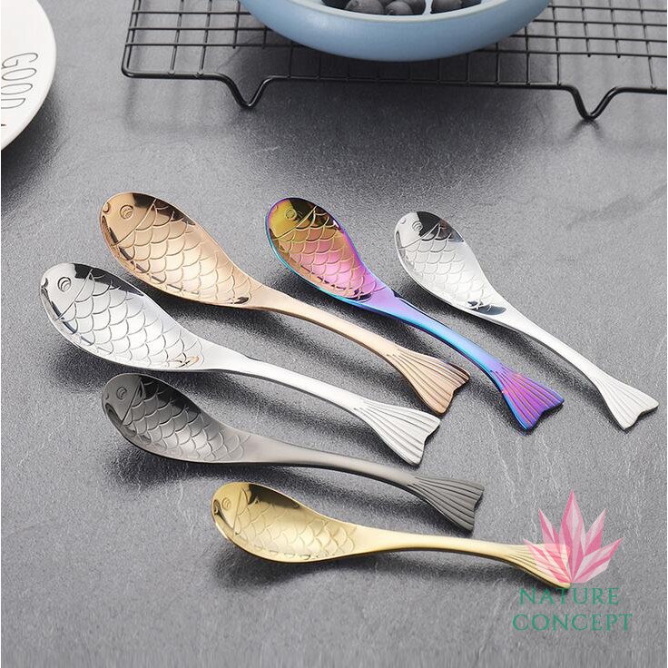 Sendok Sayur Sup Kuah Unik bentuk Ikan Fish Soup Spoon Gift