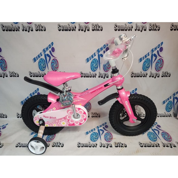 Promo SEPEDA BMX 12 INCH UNITED NEXI BLINK KHUSUS CEWEK ALLOY CAKRAM Berkualitas