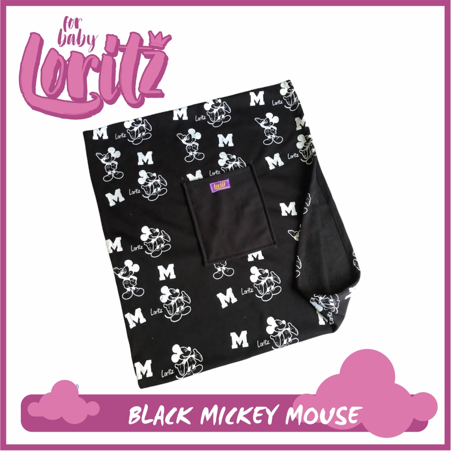 GEOS MOTIF MICKEY si tikus MOUSE / gendongan bayi pakai saku