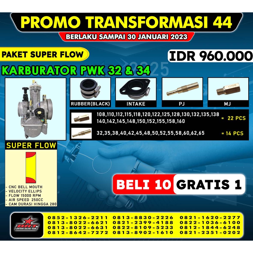 KARBURATOR PWK BRT - 28 // 30 // 32 // 34