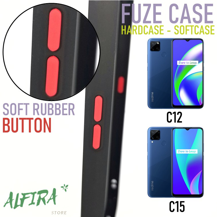 Casing Case Realme C12 C15 Softcase Fuze Hybrid Dove Mate Color Hardcase Realme C Series