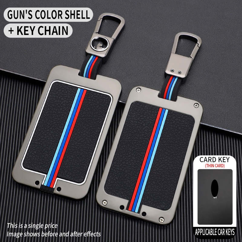 Casing Kunci Mobil Bahan Aluminum Alloy Dengan Sabuk Untuk Tesla Model S Model 3 Model X