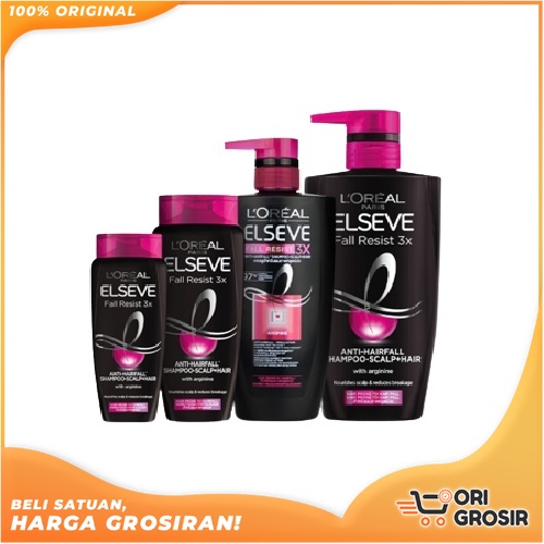 ORI Grosir L'OREAL Paris Fall Resist 3x Shampoo - LOREAL Shampoo | Loreal Perawatan Rambut Rontok