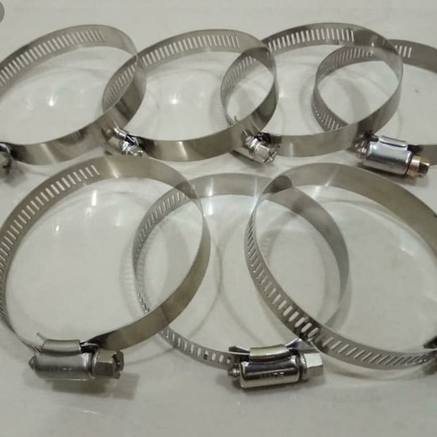 Klem selang 4&quot; stainless / Hose clamp gas handle / Klem murah