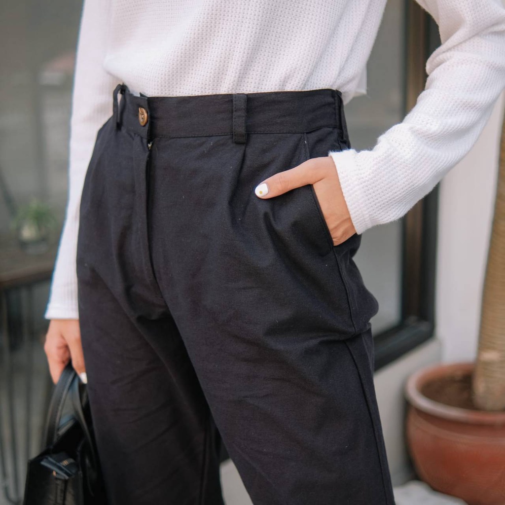 CELANA PANJANG WANITA BAHAN KATUN UNTUK FORMAL DAN CASUAL - GIO PANTS DEEWIDIY