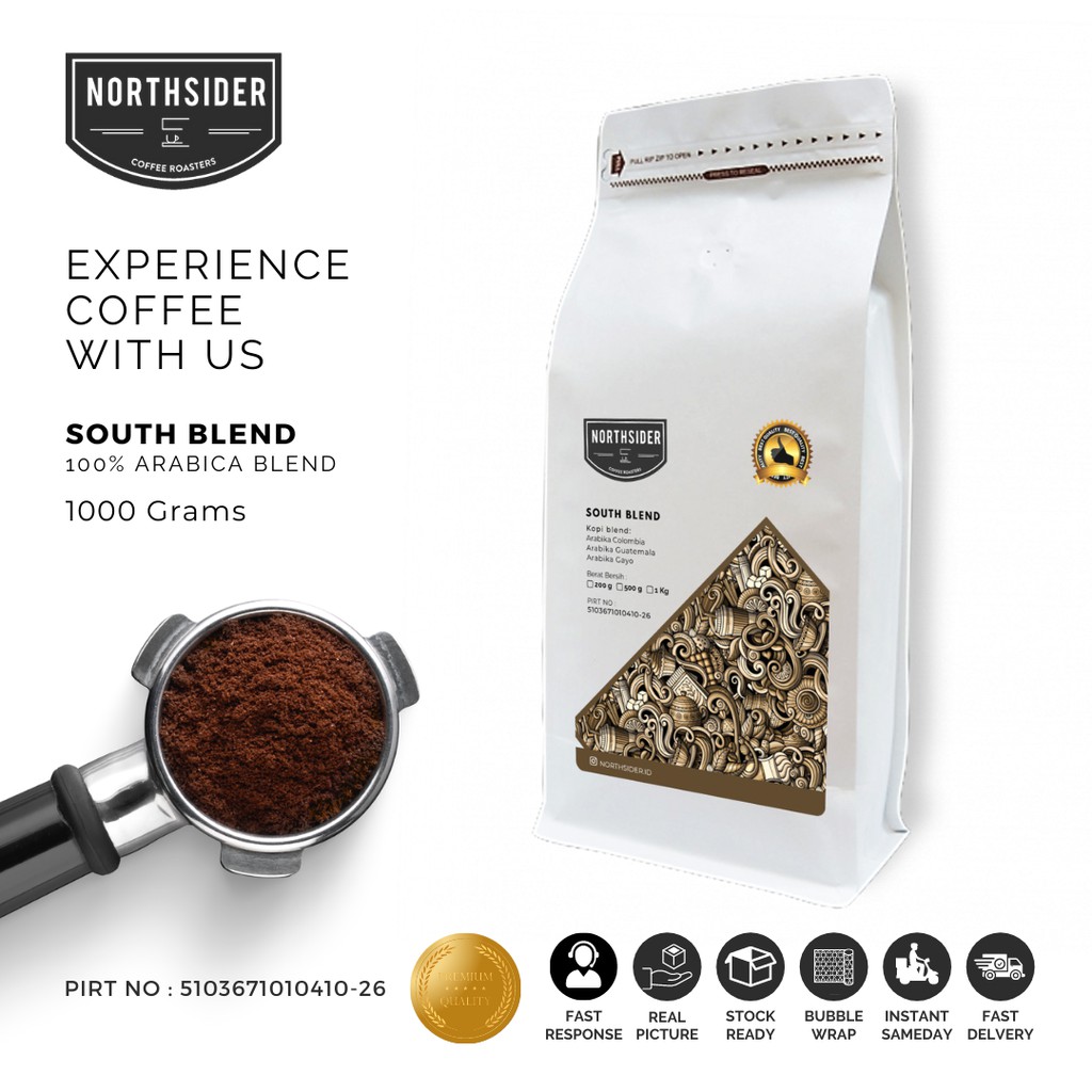 BIJI KOPI ARABICA SOUTH BLEND - 1KG SIGNATURE ESPRESSO BLEND