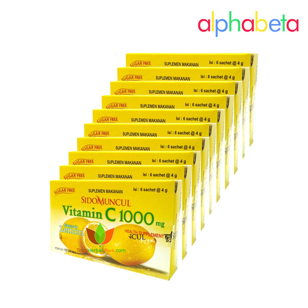 Sidomuncul Vitamin C 1000 Mg 1 Box Minuman Kesehatan Antioksidan Shopee Indonesia