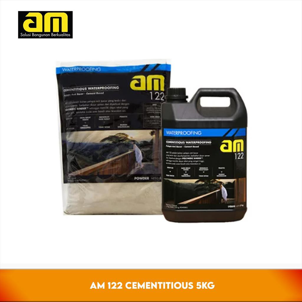 AM 122 Cementitious Waterproof ing 5Kg - Semen Pelapis Anti Bocor