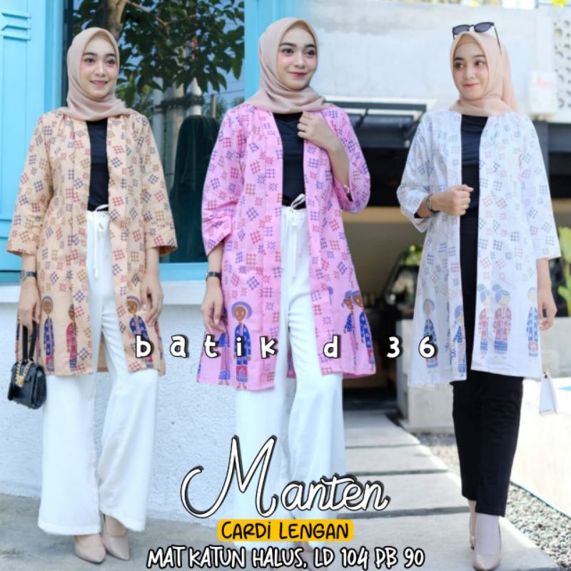 Cardi lengan panjang manten #2 new modern Classic batik halus kekinian