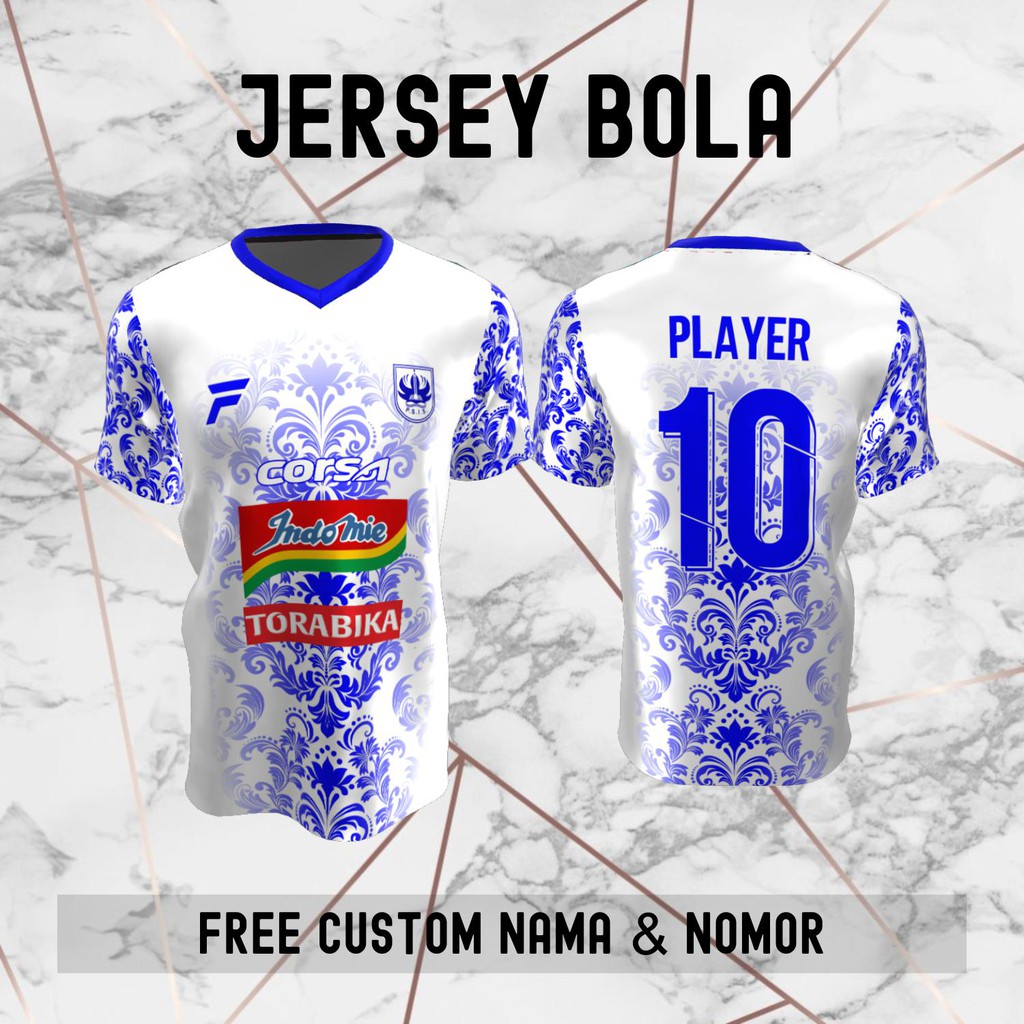 Jersey Batik PSIS Semarang Klub Bola Baju Kaos Custom Nama dan Nomor Punggung - 765