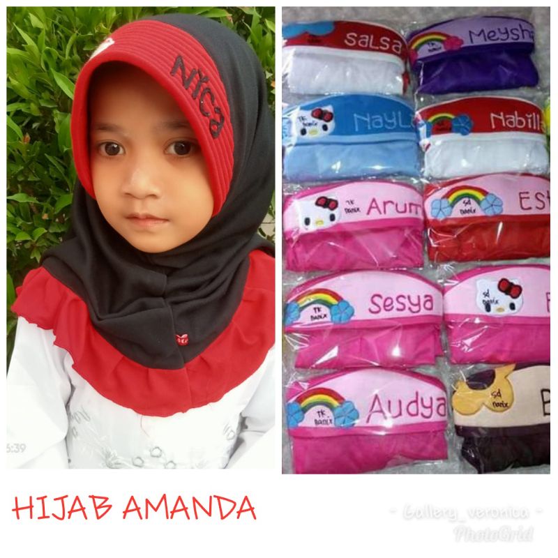 HIJAB ANAK FREE NAMA DESIGN DAN WARNA BISA REQUEST | HIJAB VIRAL MURAH BERKUALITAS | HIJAB AMANDA