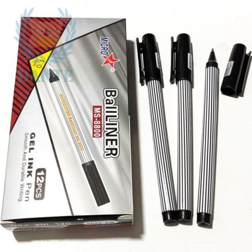 

1LUSIN Pulpen Pen jel Balliner size 1mm tinta hitam