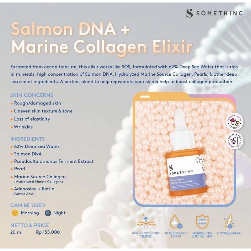 Somethinc Salmon DNA + Marine Collagen Elixir Serum 20ml