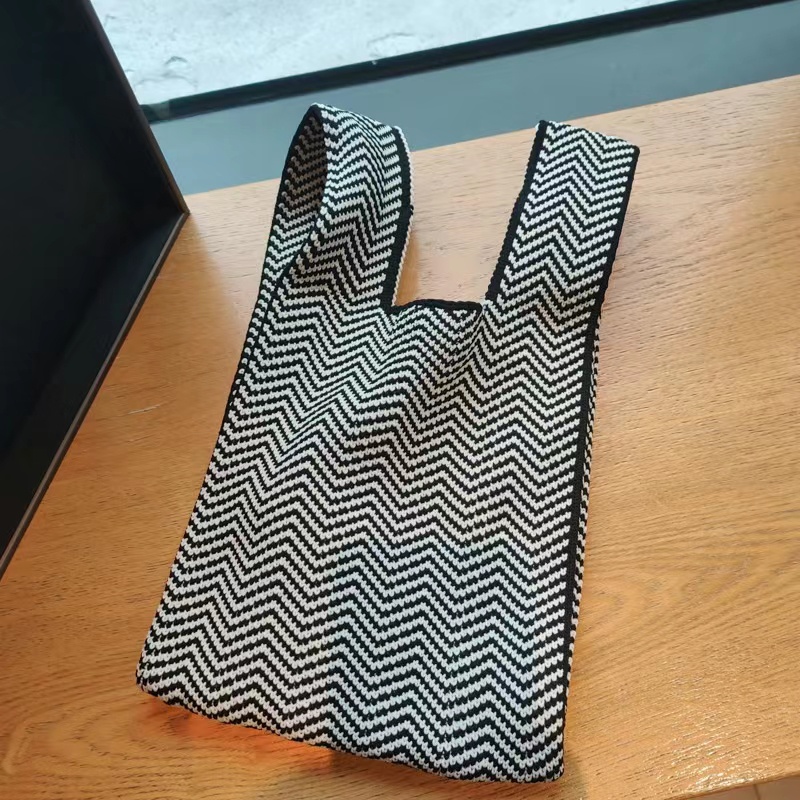 fashion tas bahu rajutan indah tas rajutan portabel yang kuat dan tahan lama gaya ledakan tas travel tas kantor pria