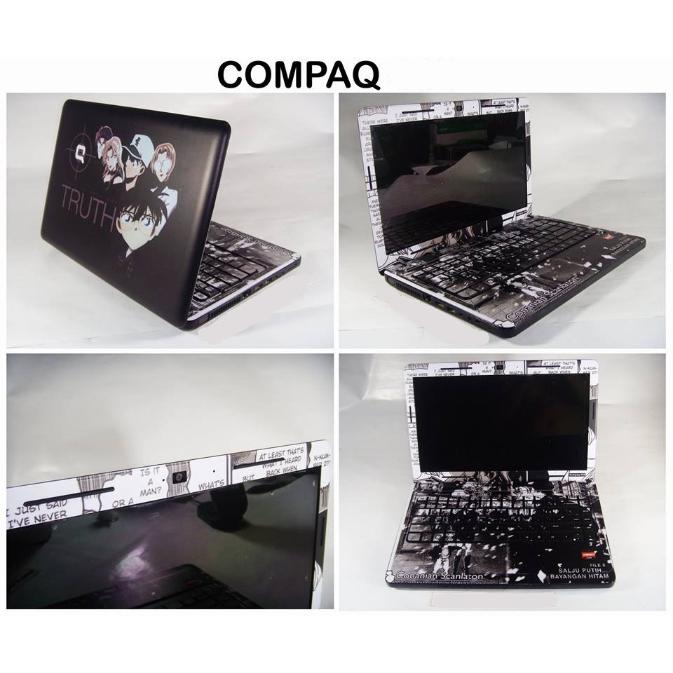 Original Garskin Laptop Full Body Compaq CQ43 Motif Conan (Motif & Design Bisa Request Dari Kamu)