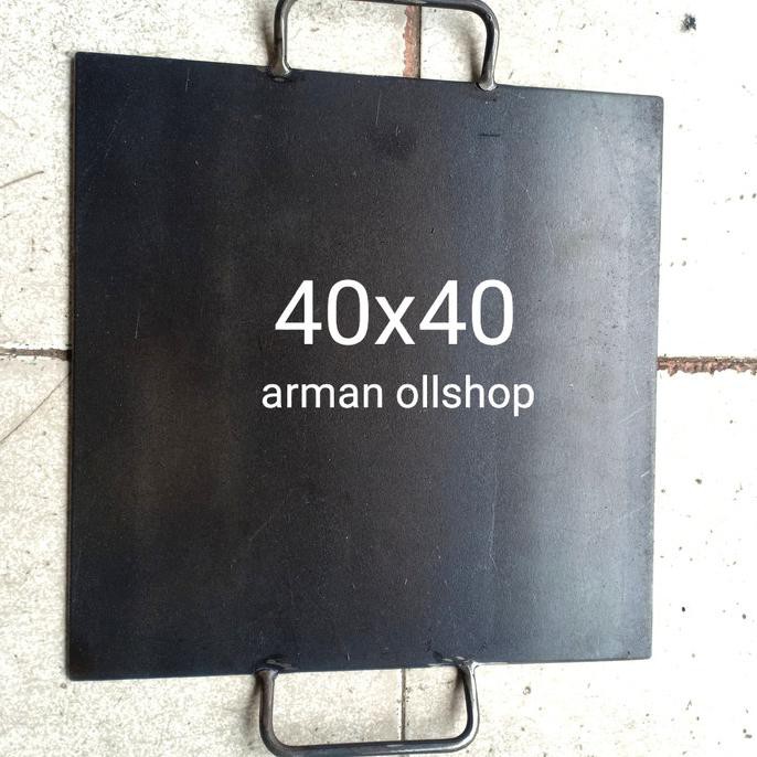 loyang roti bakar / wajan roti bakar plat baja / panggangan roti 40x40