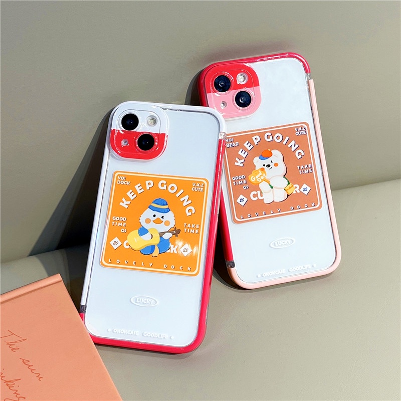 Casing iphone 13 12 11PROMAX X XS XR XSMAX Motif Beruang Kartun