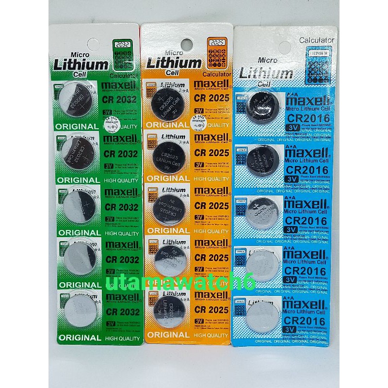 Baterai kalkulator Baterai remot baterai jam digital batrai 2025 lithium baterai