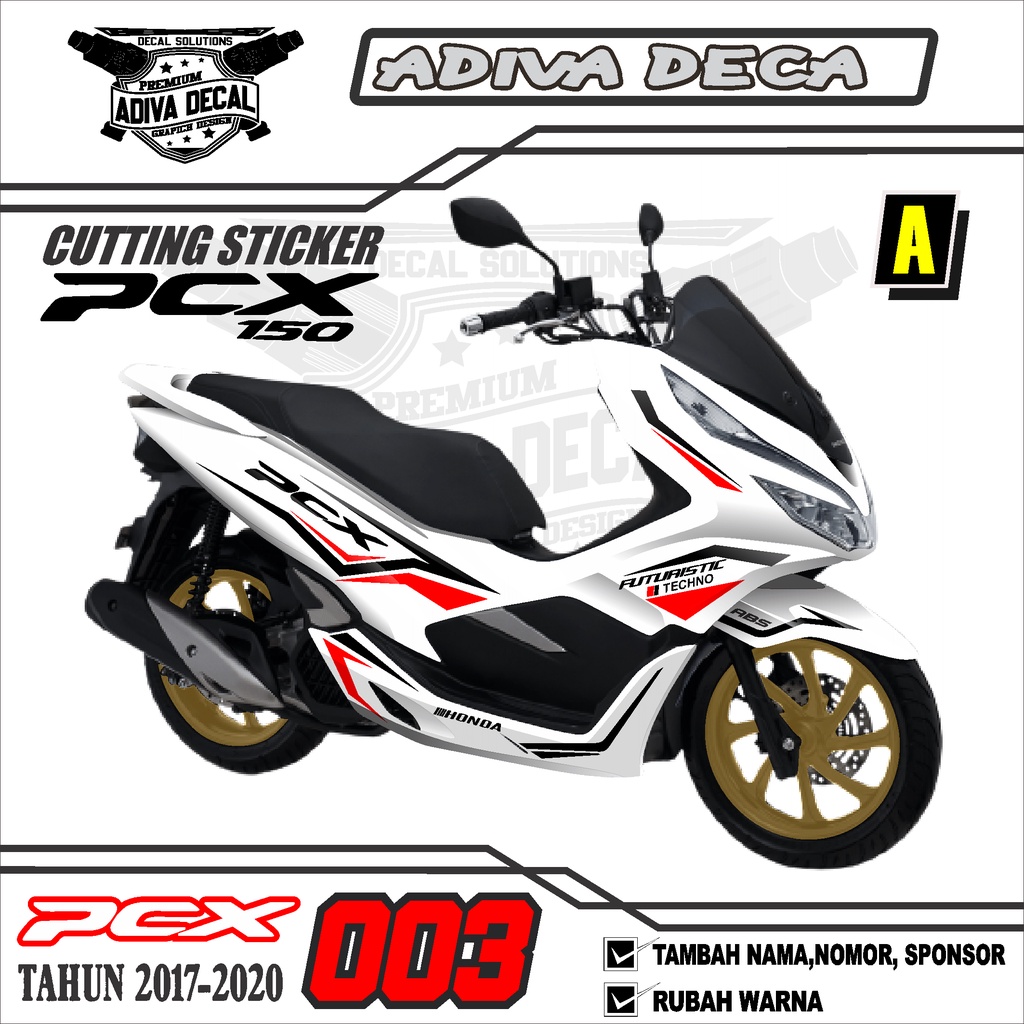 STICKER CUTTING PCX 150 TAHUN 2015-2020 LIS SIMPLE - STIKER CUTING PCX 003