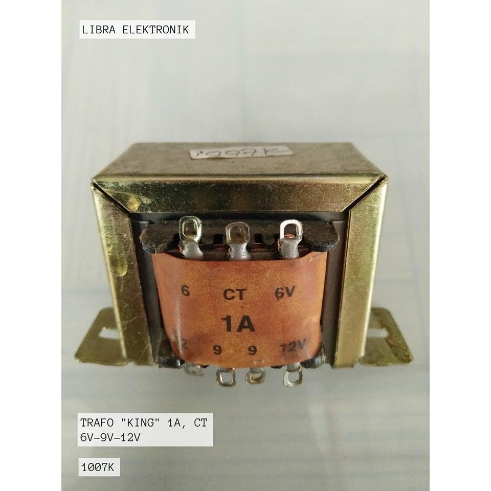 Trafo King 1A CT 12V Transformator