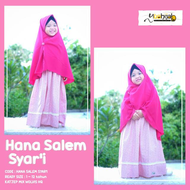 HANA SALEM GAMIS ANAK SYARI MURAH SOLO