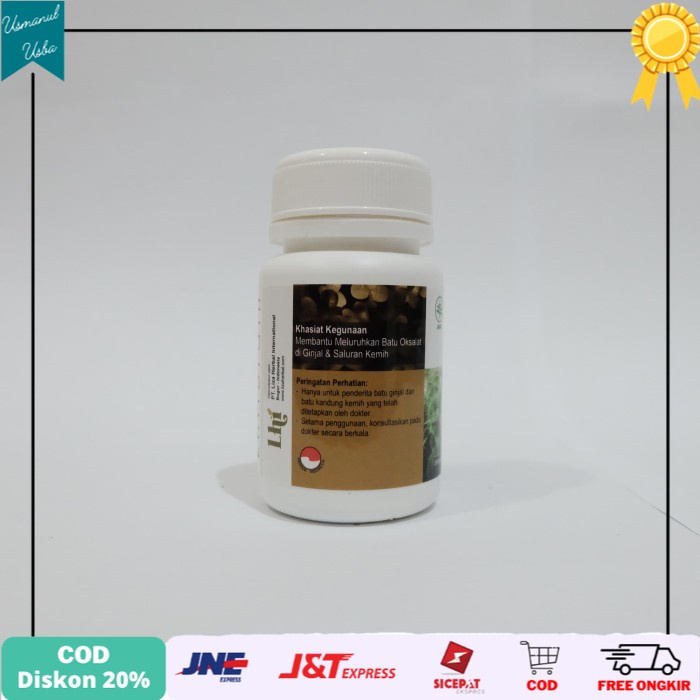 

❤COD❤ Liza Herbal Lhiforgin - Obat Kapsul Untuk Batu Ginjal