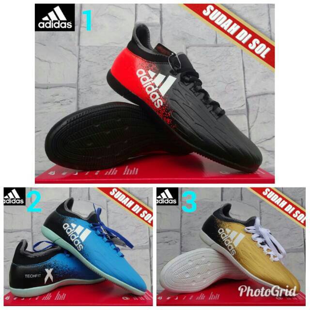 sepatu futsal boots adidas x techfit kw SUPER