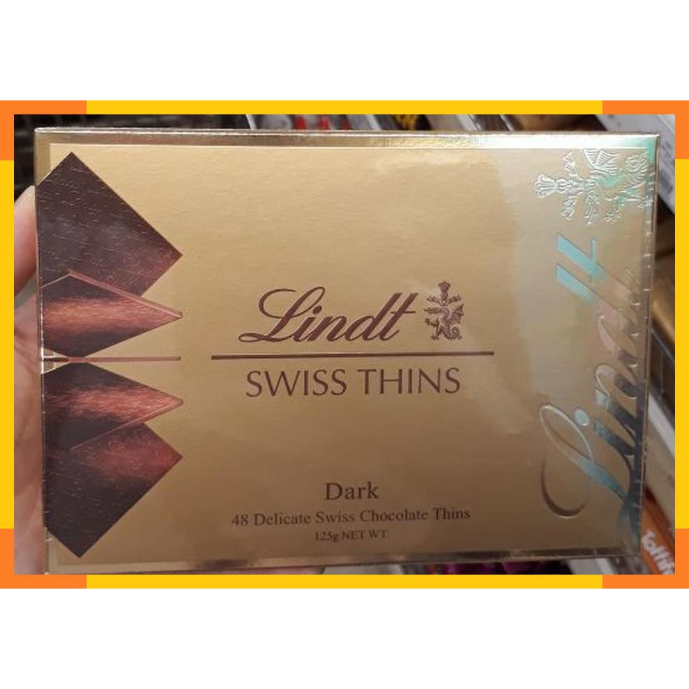 

Lindt Swiss Thins Dark 48 delicate swiss chocolate thins 125 gram