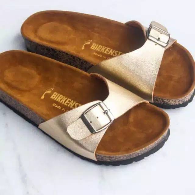  Sandal  Birkenstock  sandal  wanita sandal  cewek gold 