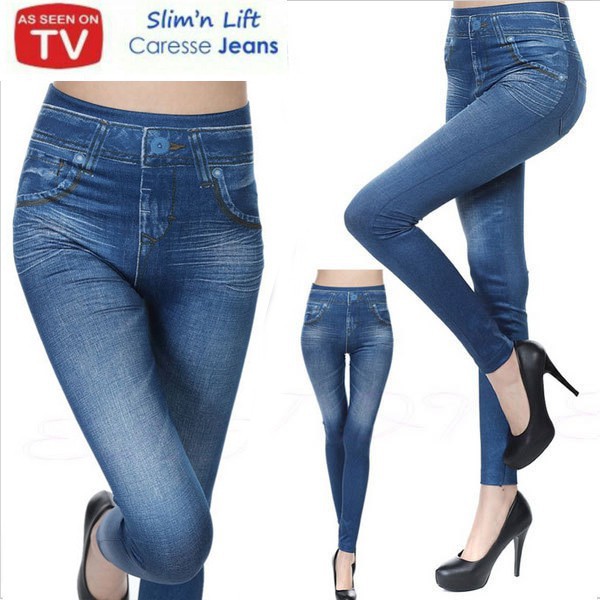 Slim n Fit Caresse Jeans - LEGGING PELANGSING MODIS GAYA JEANS ADA KEMASAN BOXNYA