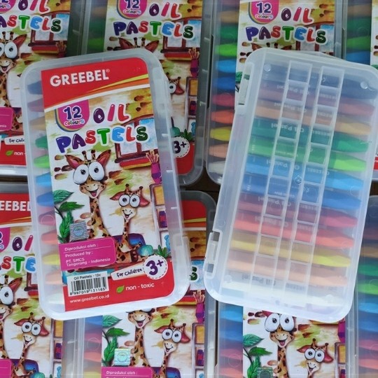 

PASTEL-DRY-OIL- OIL PASTELS/CRAYON GREEBEL 12 WARNA -OIL-DRY-PASTEL.