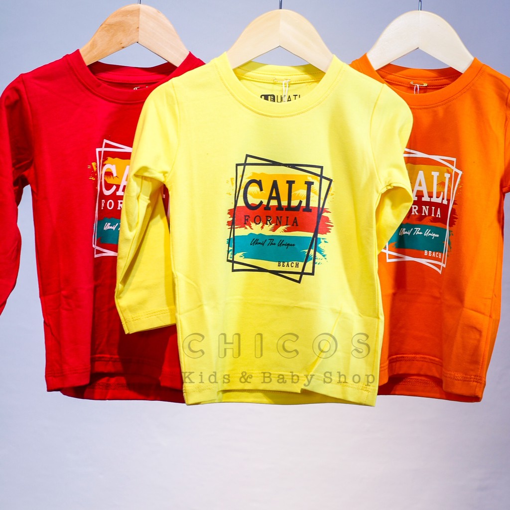 Kaos Anak Tangan Panjang Laki-laki ( 2 - 11 tahun) UKAIL #california
