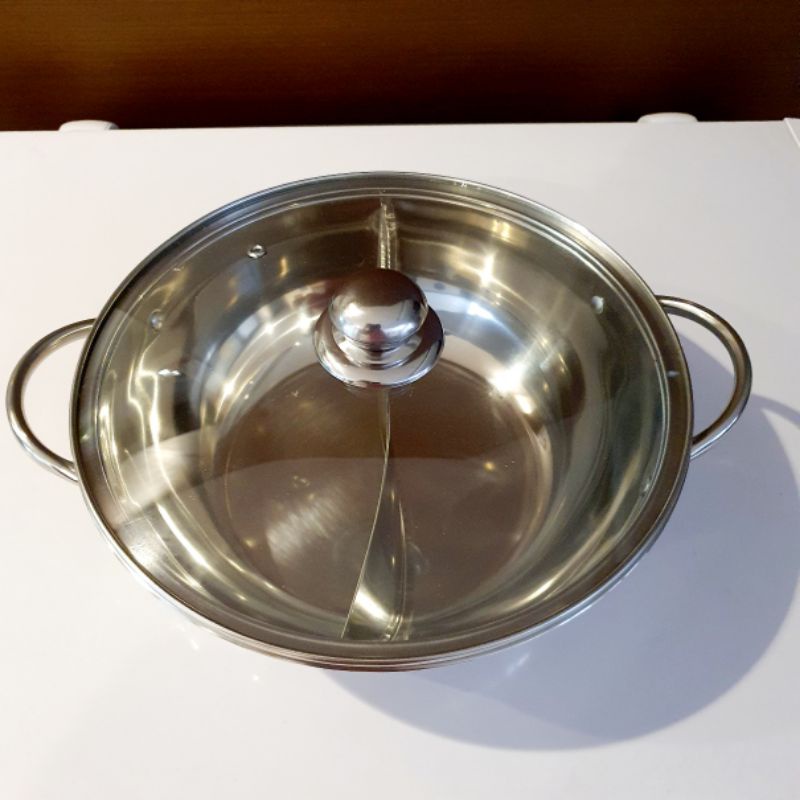 Panci Shabu Shabu Hot Pot 2 sekat 28 cm