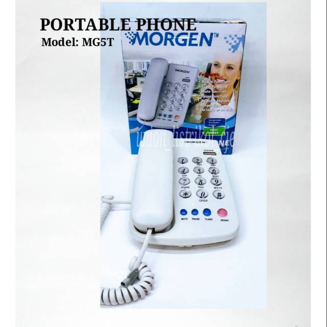 Telepon Rumah/Telfon/Portable Telephone Morgen MG5T