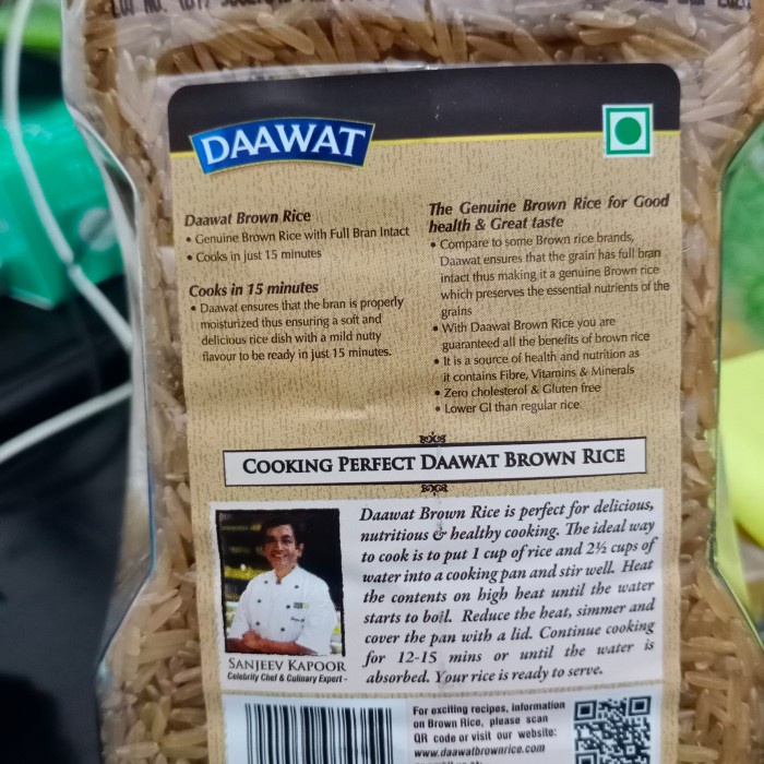 

fs2011bb Daawat Brown Cooking Basmati Rice 1 Kg Sv012Ss