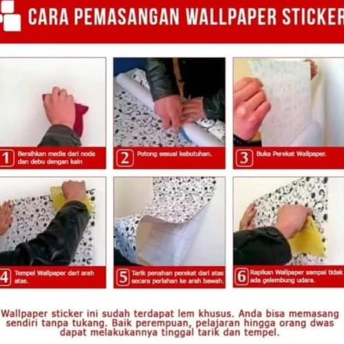 WALLPAPER STIKER DINDING KAYU KUNING MUDA LIST HITAM