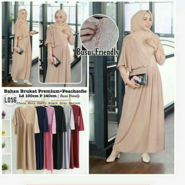GAMIS BRUKAT BUSUI /GAMIS MURAH /DRESS BRUKAT