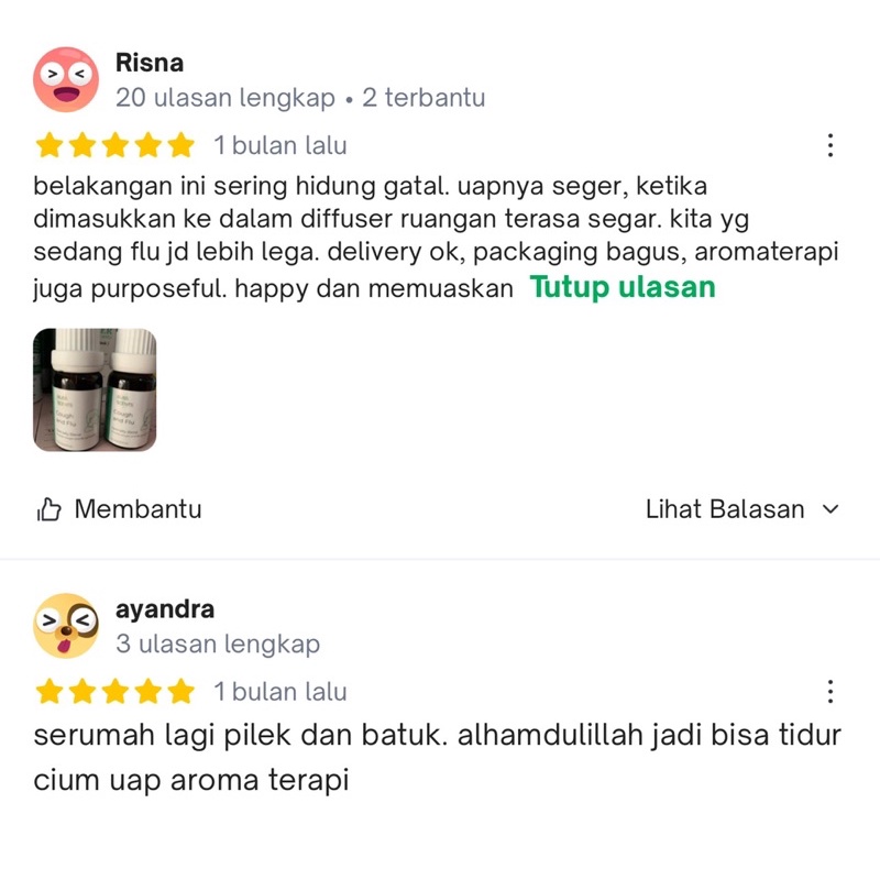 BLISS SCENTS Mood Lifter Essential Oil Blends Aromatherapy 100% Murni Therapeutic Grade Aromaterapi