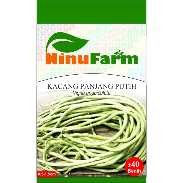 Benih Kacang Panjang Putih 40Seeds