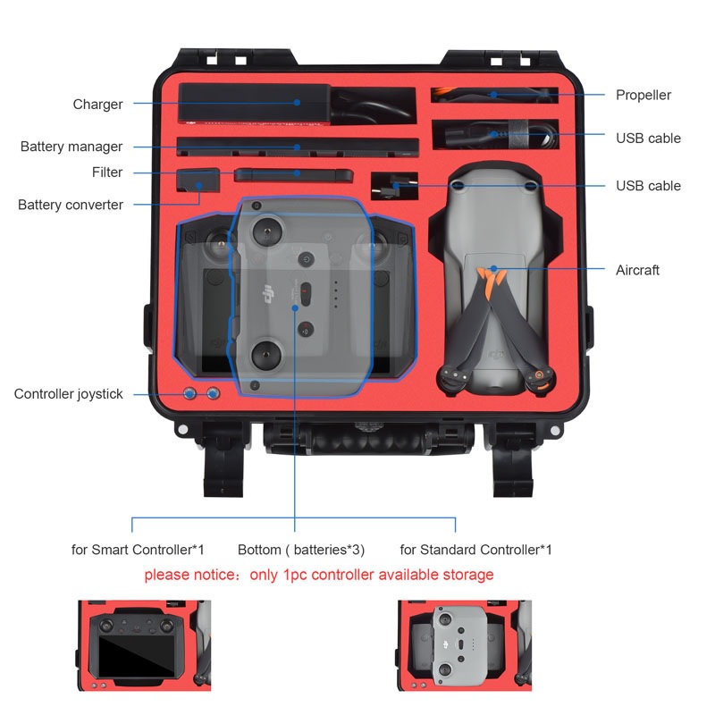 STARTRC Hardshell Storage Case DJI MAVIC AIR 2- AIR 2S