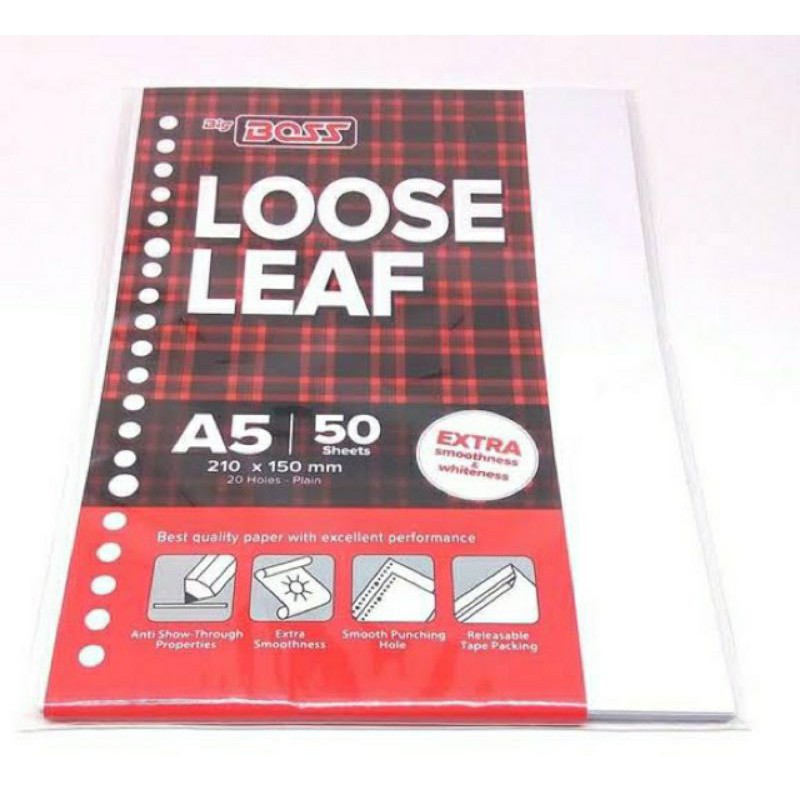 

REFILL BINDER | LOOSE LEAF A5 50 | ISI BINDER POLOS