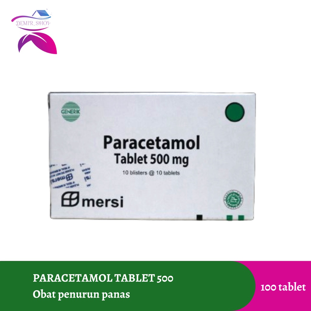 Paracetamol Tablet 1 Box 100 Tablet Obat Penurun Panas