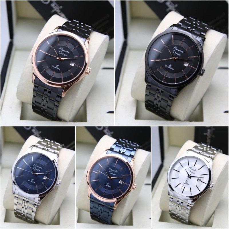 GARANSI ORIGINAL Jam Tangan Pria Alexandre Christie AC 8348 / AC8348 Rantai Garansi 1 Tahun 2025