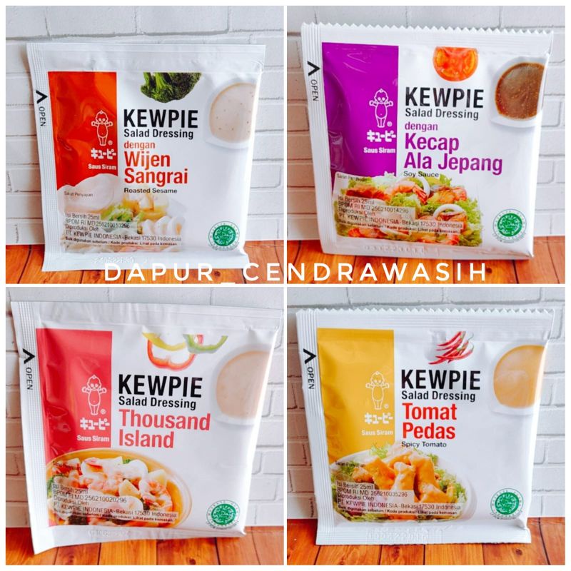 Jual KEWPIE Salad Dressing Saus Siram Sachet 25ml Wijen Sangrai Tomat
