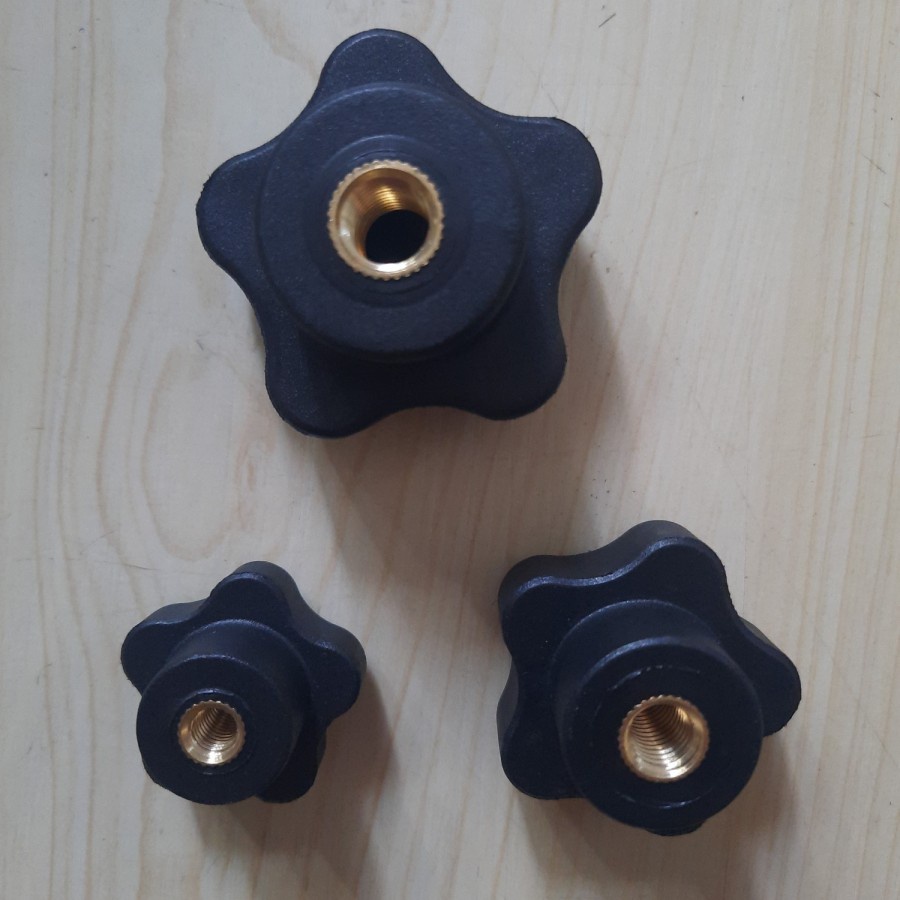 Knob mur bintang kenop bintang Female thread screw star