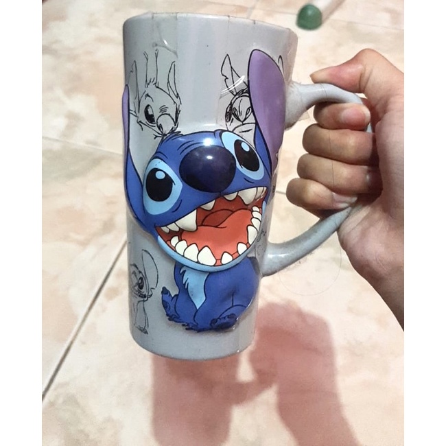 MUG GELAS LILO & STITCH original DISNEYLAND stock sisa 3pcs aja
