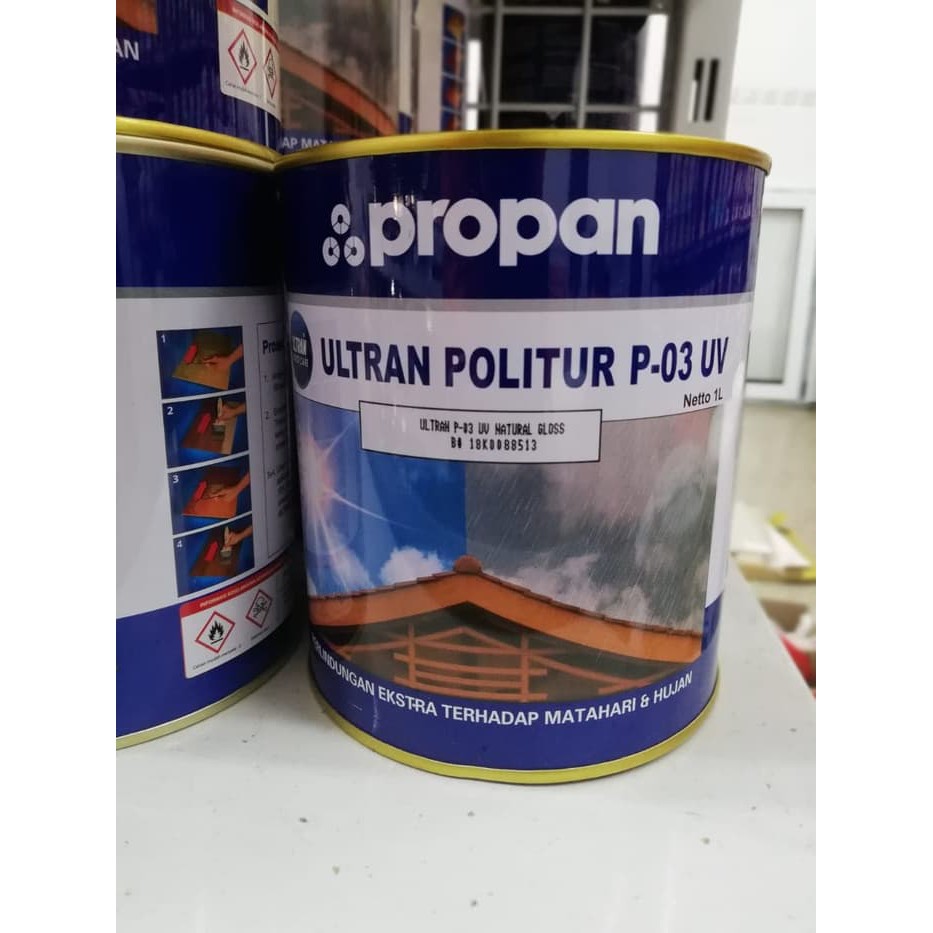 Propan P03 Natural Gloss / Propan P 03 Politur UV / Cat Kayu / 1 L