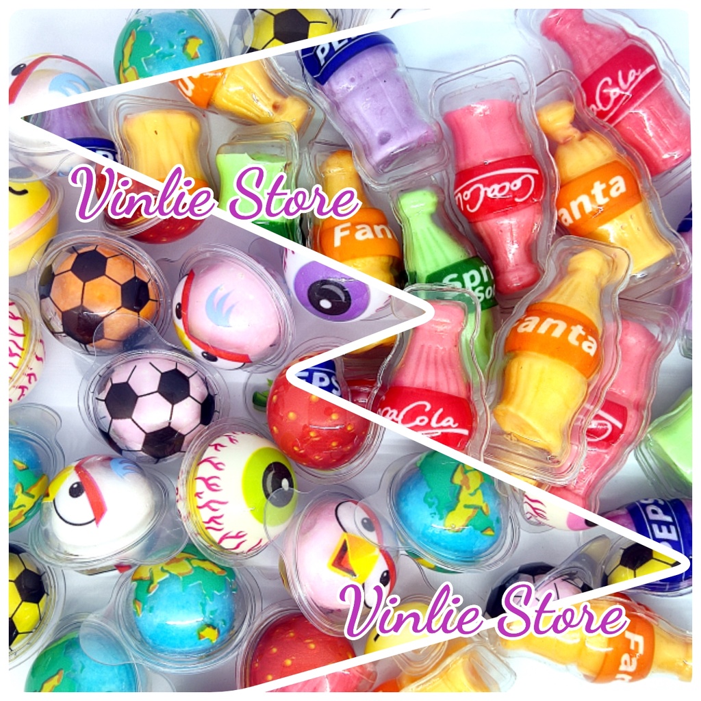 Permen Karet AAA bubble Gum permen karet viral permen Lunak jeli  lucu botol susu botol fanta buah b