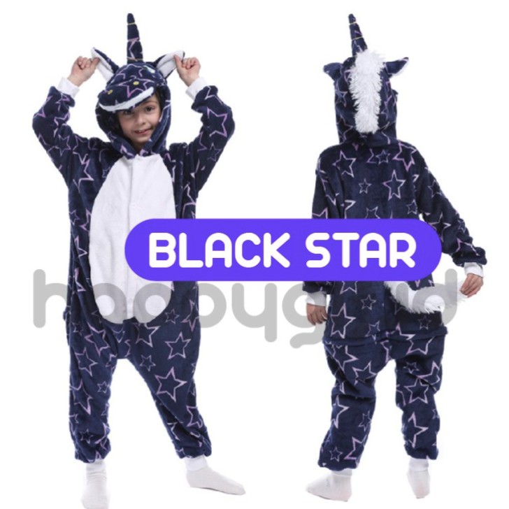 KIGURUMI UNICORN PIYAMA BAJU TIDUR COSTUM COSPLAY HEWAN KOSTUM KARAKTER ANAK